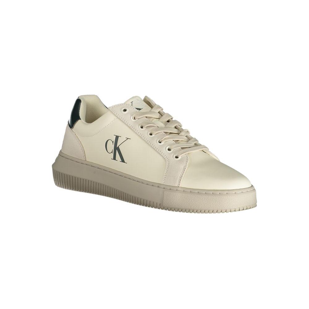 Calvin Klein White Polyester Sneaker