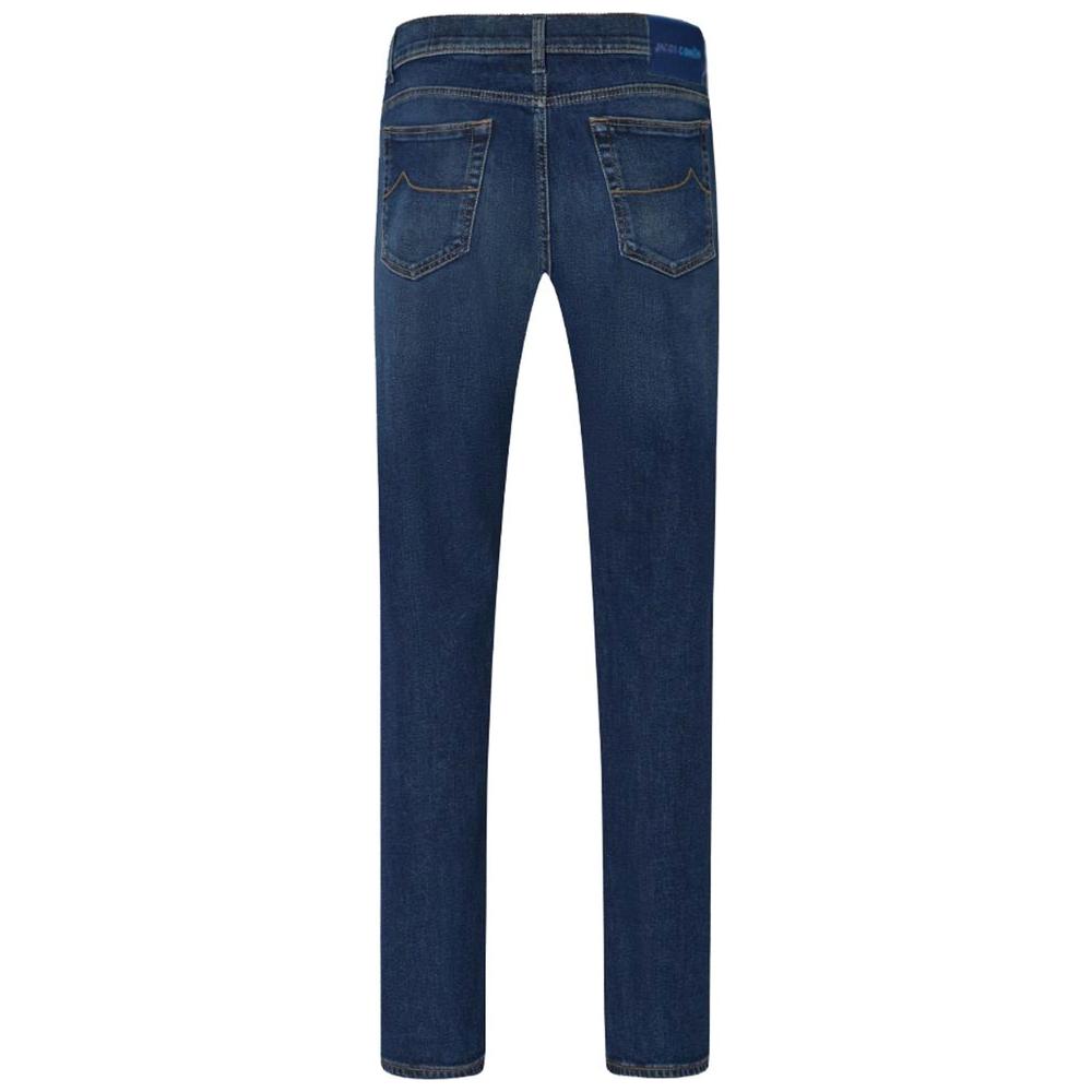 Jacob Cohen Blue Cotton Jeans & Pant