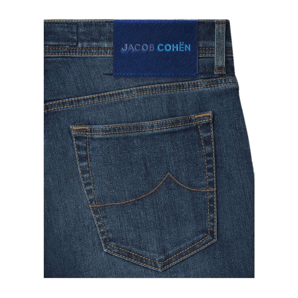 Jacob Cohen Blue Cotton Jeans & Pant