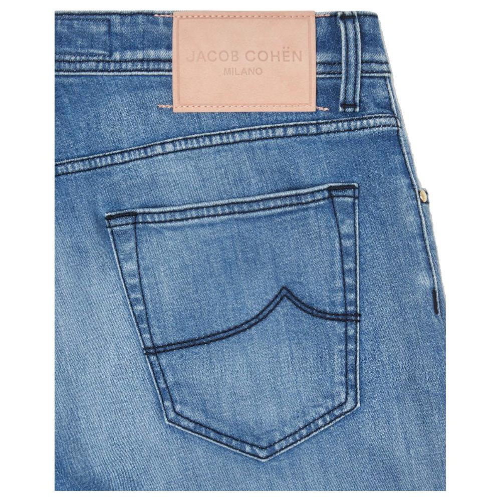 Jacob Cohen Light Blue Cotton Jeans & Pant