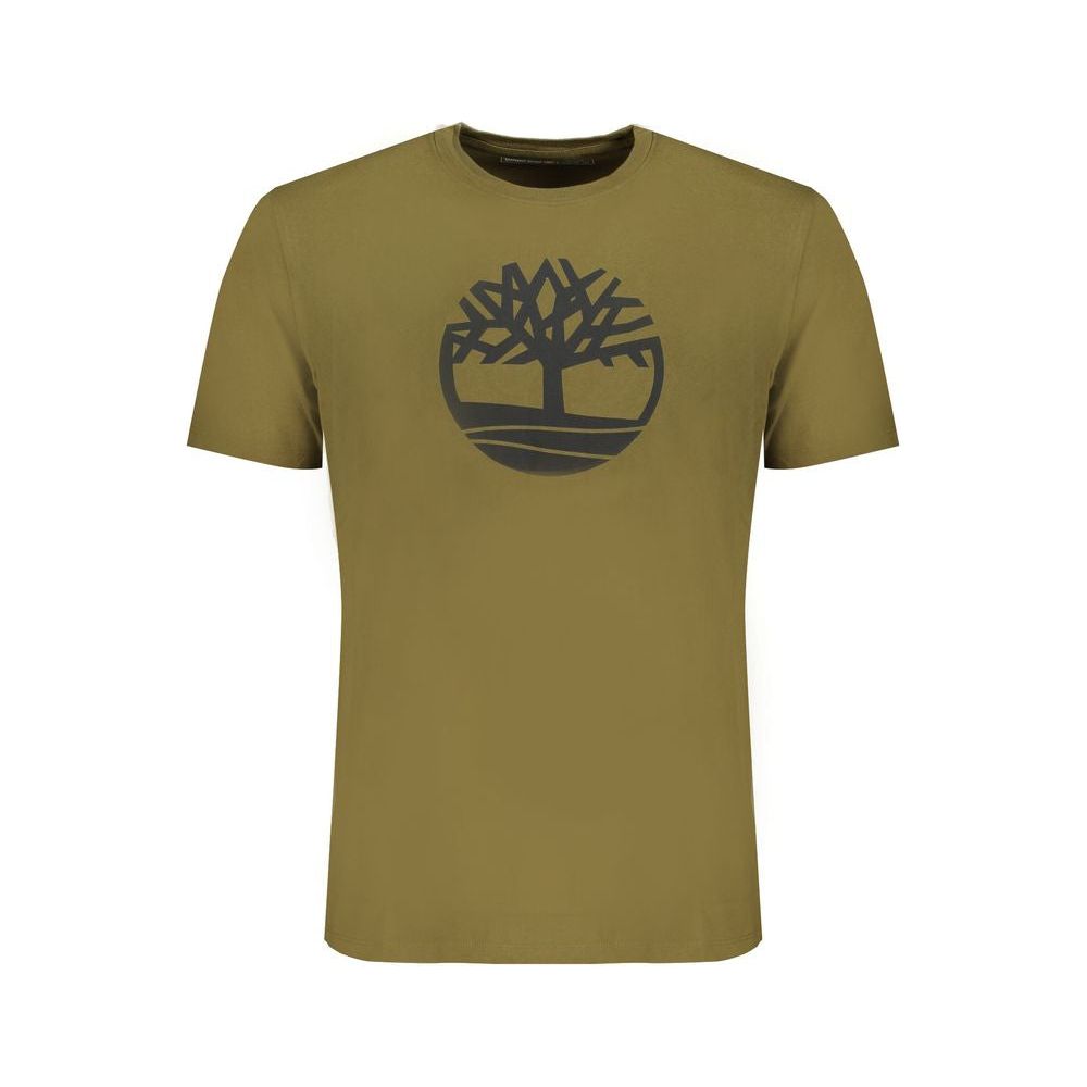 Timberland Green Cotton Men T-Shirt