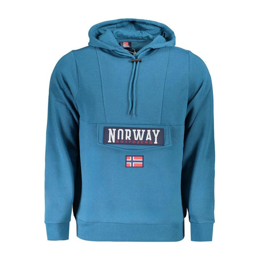 Norway 1963 Blue Cotton Men Sweater