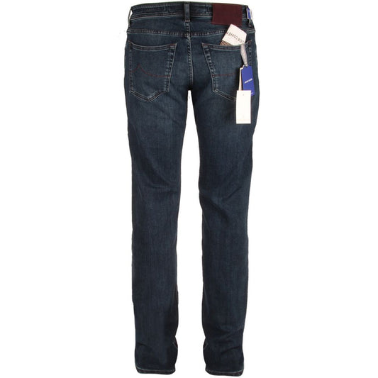 Jacob Cohen Blue Cotton Men's Slim Fit Jean Jacob Cohen