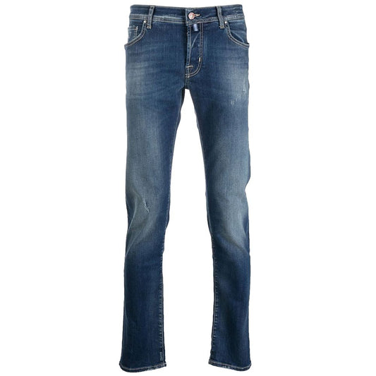 Jacob Cohen Blue Cotton Jeans & Pant Jacob Cohen