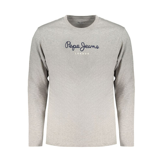 Pepe Jeans Gray Cotton Men T-Shirt Pepe Jeans