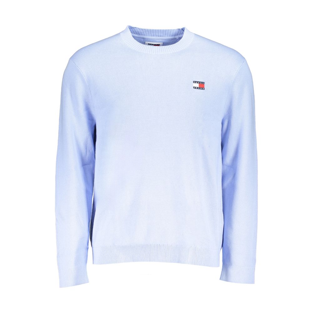 Tommy Hilfiger Light Blue Cotton Sweater Tommy Hilfiger