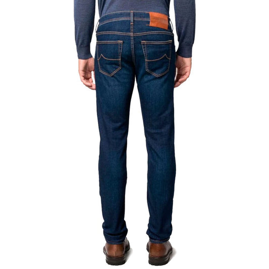 Jacob Cohen Blue Cotton Men Jeans Jacob Cohen