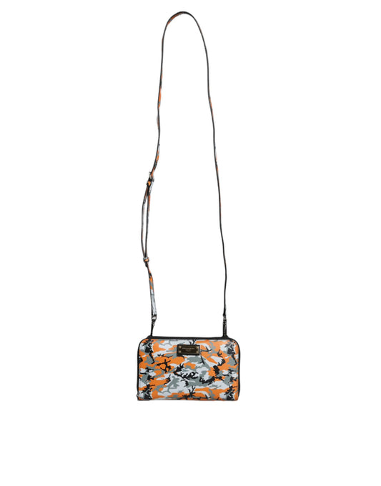 Dolce & Gabbana Multicolor Camouflage Leather Purse Cross Body Bag Dolce & Gabbana