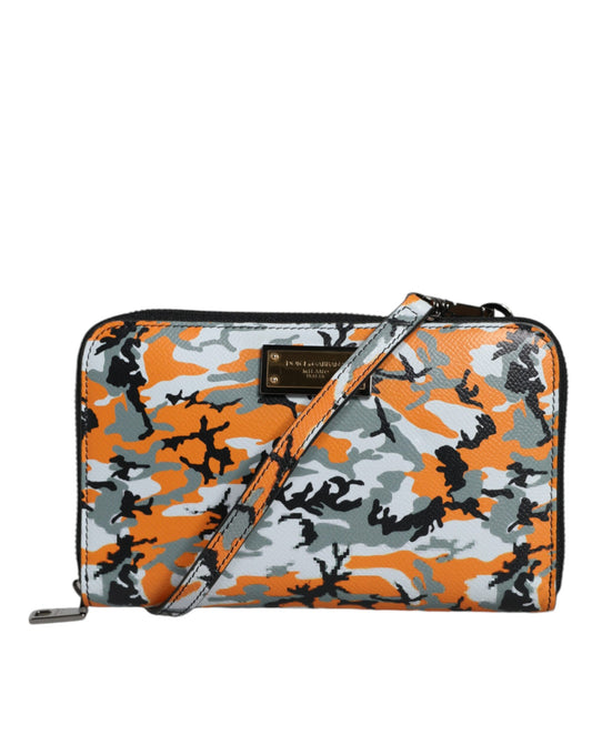 Dolce & Gabbana Multicolor Camouflage Leather Purse Cross Body Bag Dolce & Gabbana