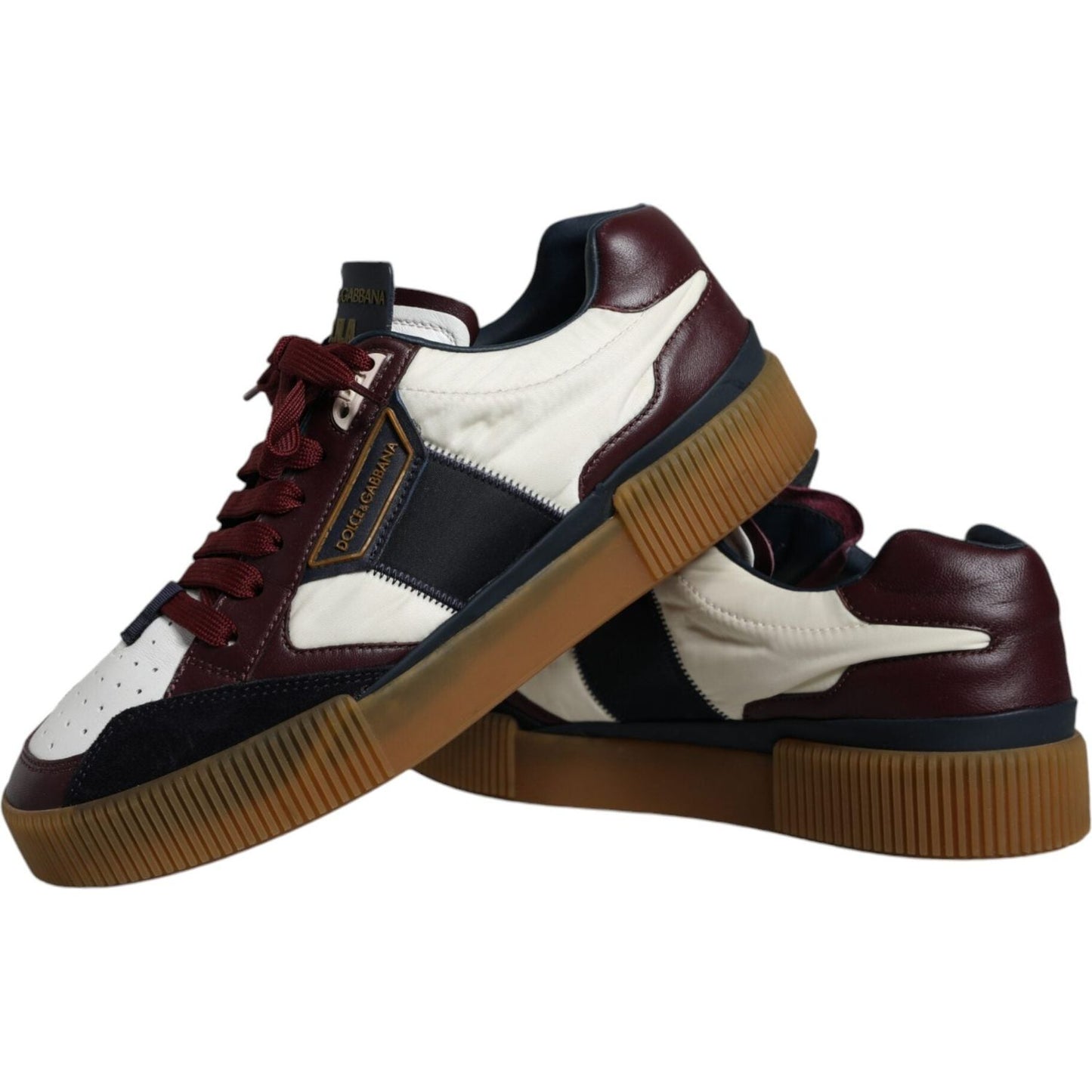 Dolce & Gabbana Multicolor Miami Leather Low Top Sneakers Shoes Dolce & Gabbana