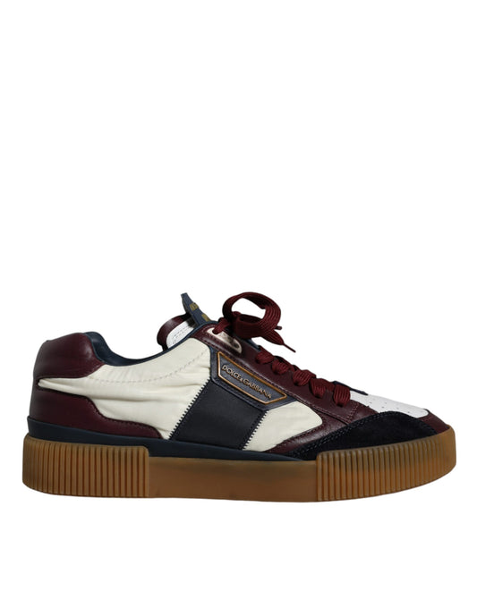 Dolce & Gabbana Multicolor Miami Leather Low Top Sneakers Shoes Dolce & Gabbana