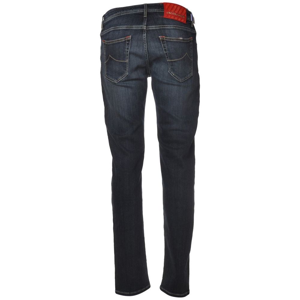 Jacob Cohen Blue Cotton Jeans & Pant Jacob Cohen