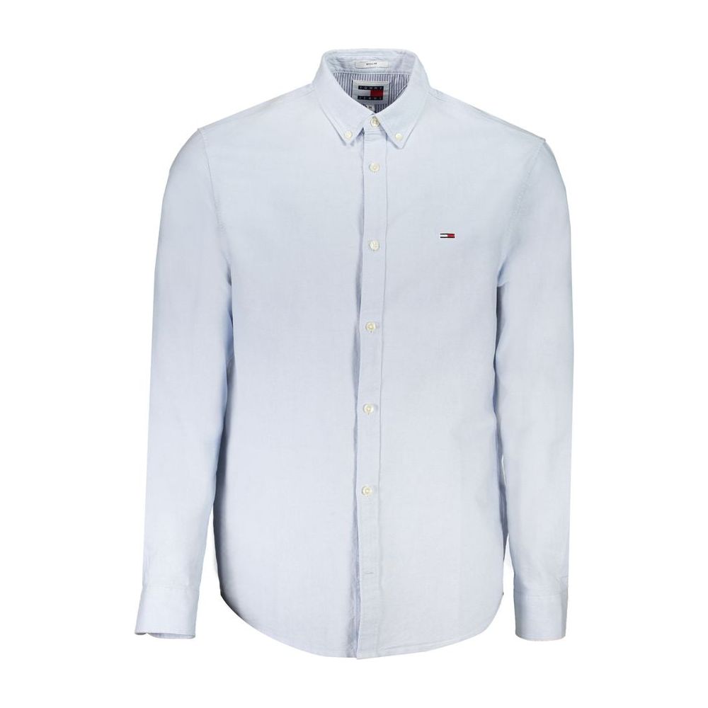 Tommy Hilfiger Light Blue Cotton Shirt Tommy Hilfiger