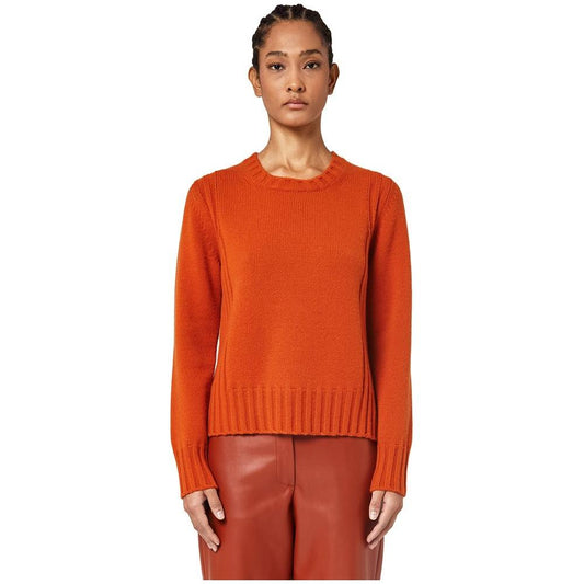 Alpha Studio Orange Cashmere Sweater Alpha Studio