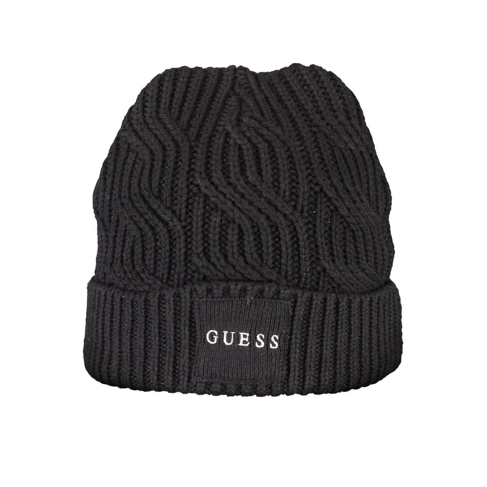 Guess Jeans Black Cotton Men Cap Guess Jeans