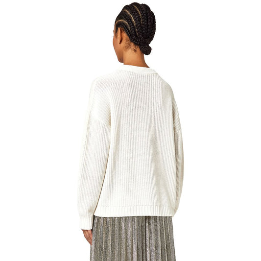 Alpha Studio White Wool Riciclata Sweater Alpha Studio