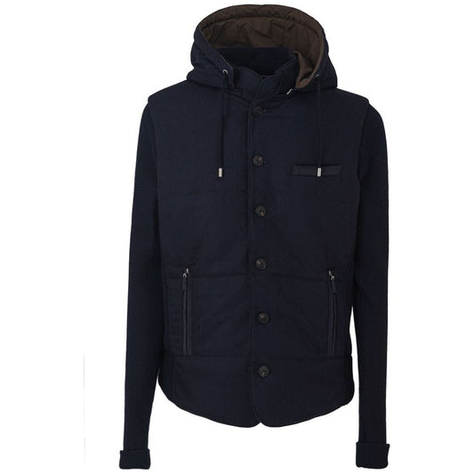 Gran Sasso Blue Wool Jacket