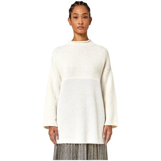 Alpha Studio White Wool Riciclata Sweater