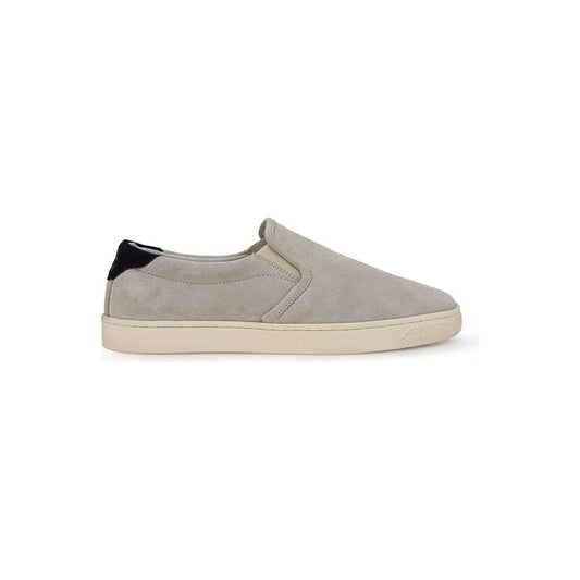 Brunello Cucinelli Gray Leather Sneaker