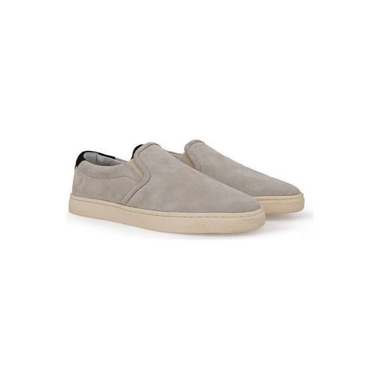 Brunello Cucinelli Gray Leather Sneaker