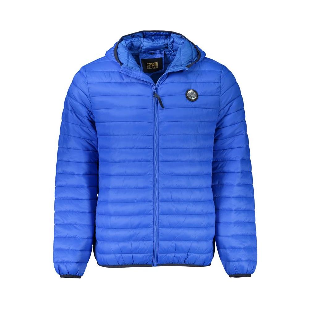 Cavalli Class Blue Polyamide Men Jacket