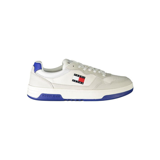 Tommy Hilfiger White Leather Men Sneaker