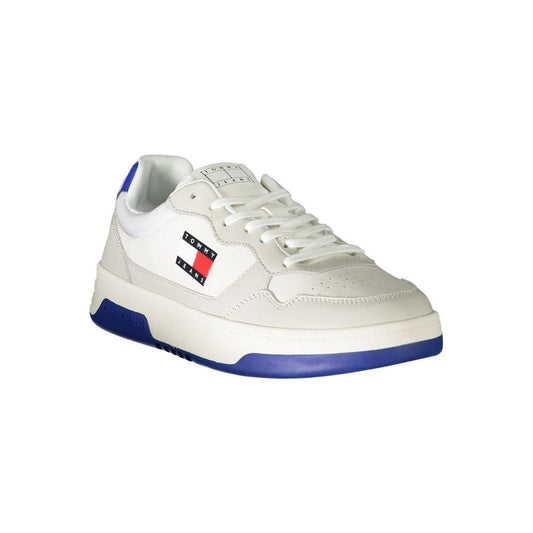 Tommy Hilfiger White Leather Men Sneaker