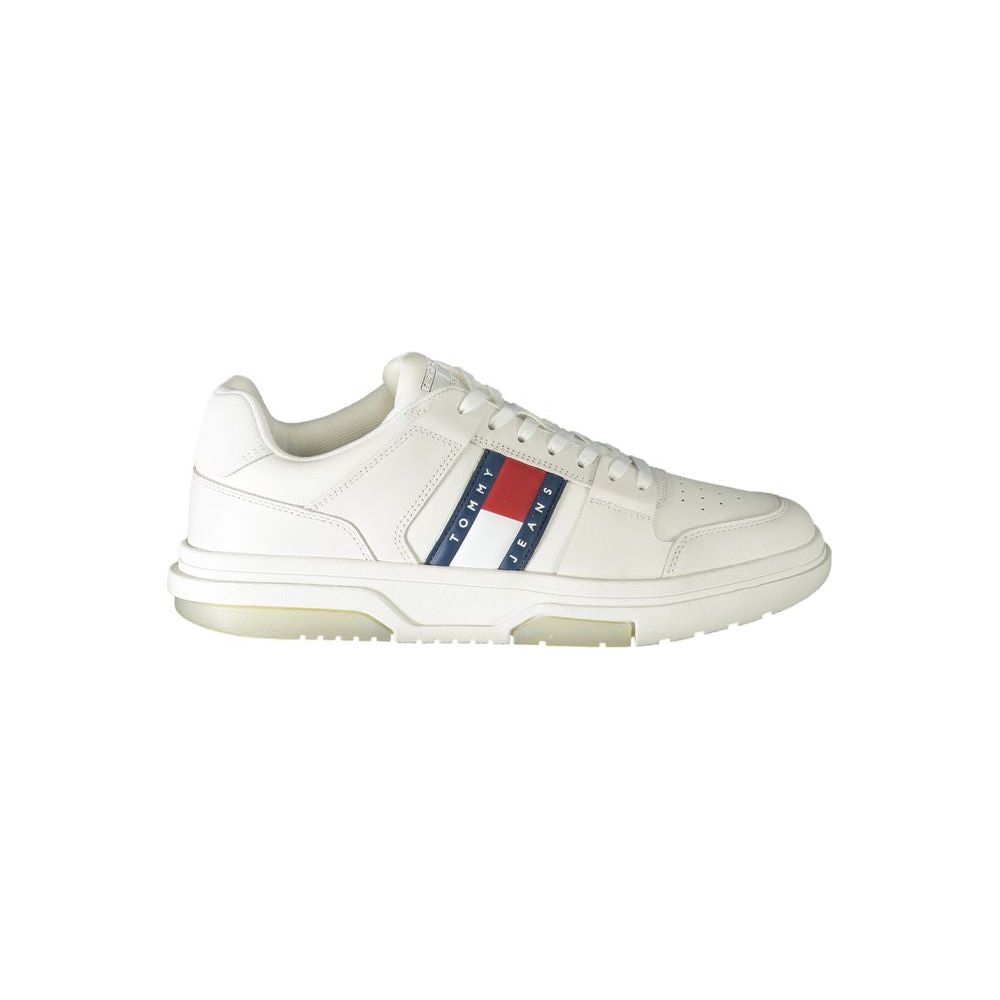 Tommy Hilfiger White Leather Men Sneaker