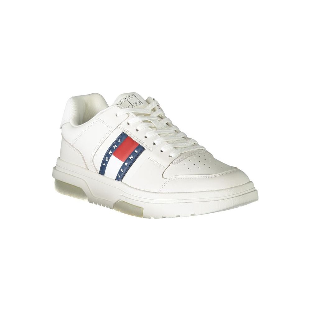 Tommy Hilfiger White Leather Men Sneaker