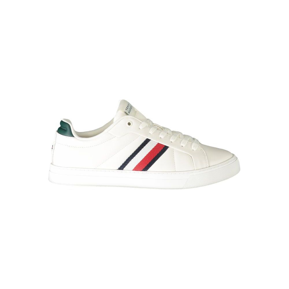 Tommy Hilfiger White Leather Men Sneaker