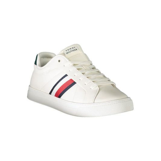 Tommy Hilfiger White Leather Men Sneaker