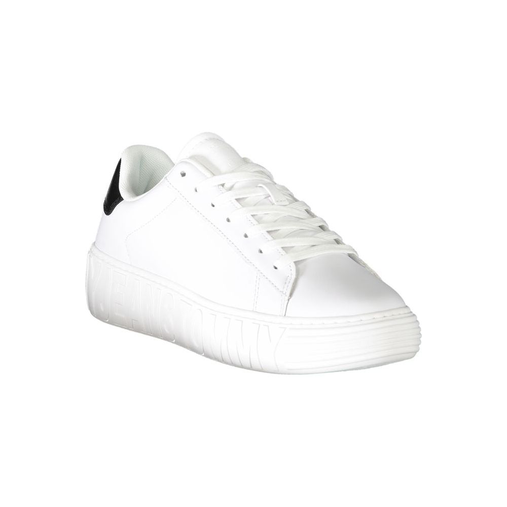 Tommy Hilfiger White Leather Men Sneaker