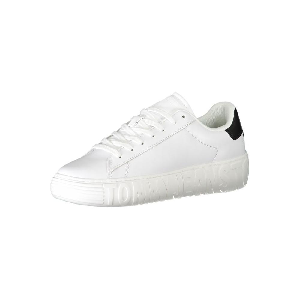 Tommy Hilfiger White Leather Men Sneaker