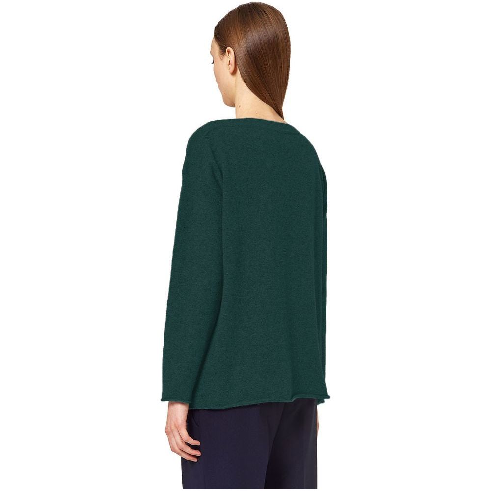 Alpha Studio Green Silk Sweater