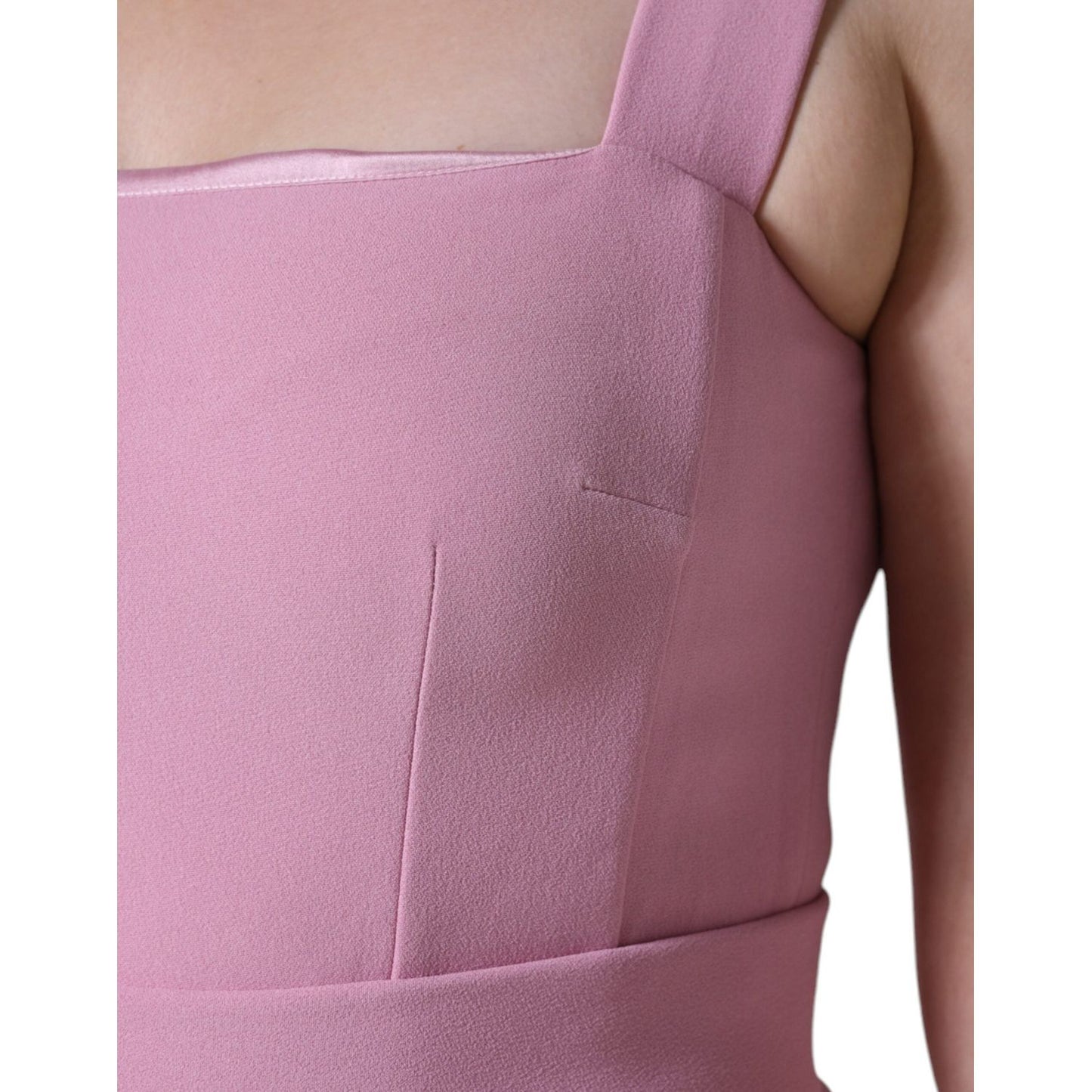 Dolce & Gabbana Pink A-line Flare Viscose Sleeveless Dress Dolce & Gabbana