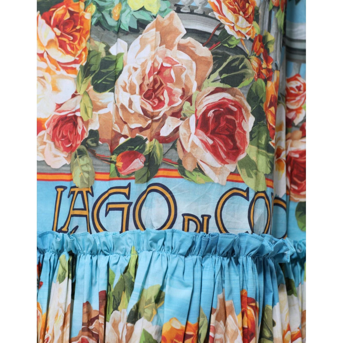 Dolce & Gabbana Multicolor Floral Cotton High Waist A-line Skirt Dolce & Gabbana