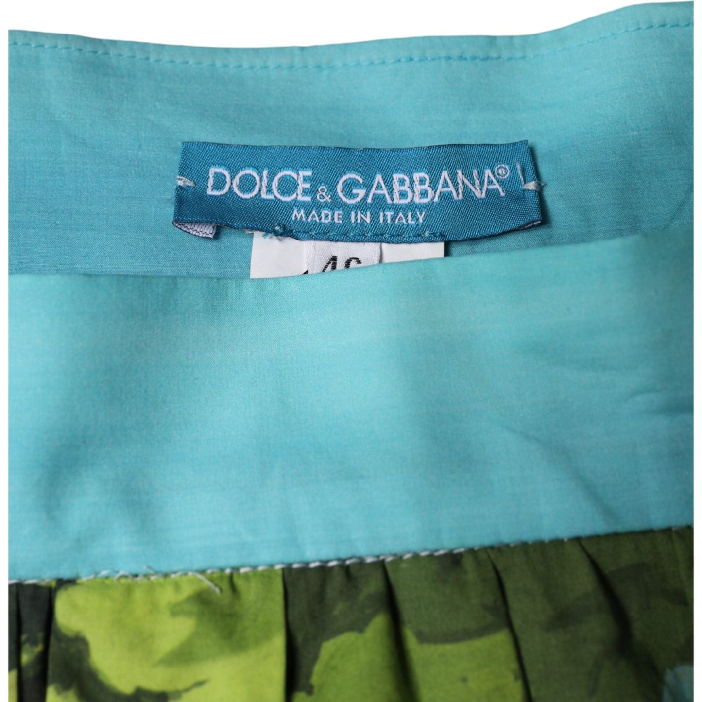 Dolce & Gabbana Multicolor Floral Cotton High Waist A-line Skirt Dolce & Gabbana