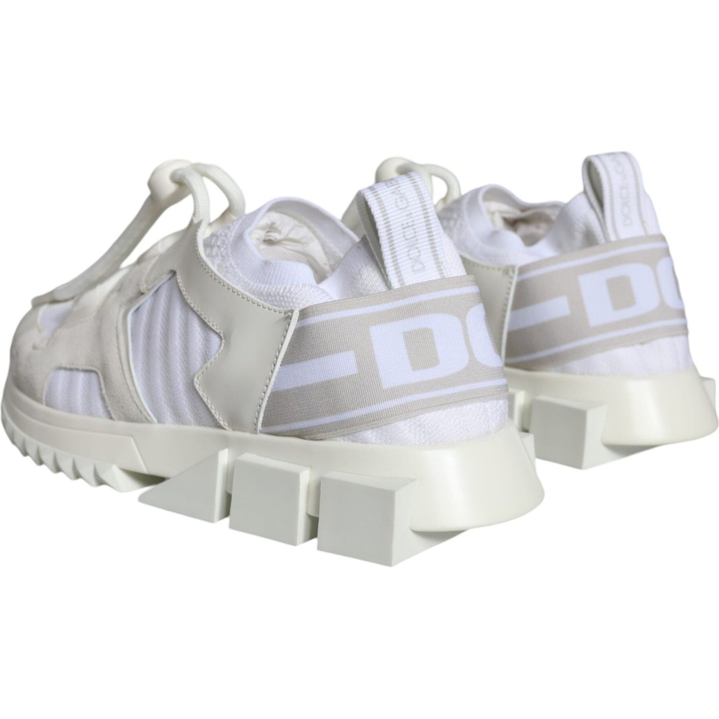 Dolce & Gabbana White Mesh Sorrento Trekking Sneakers Shoes Dolce & Gabbana