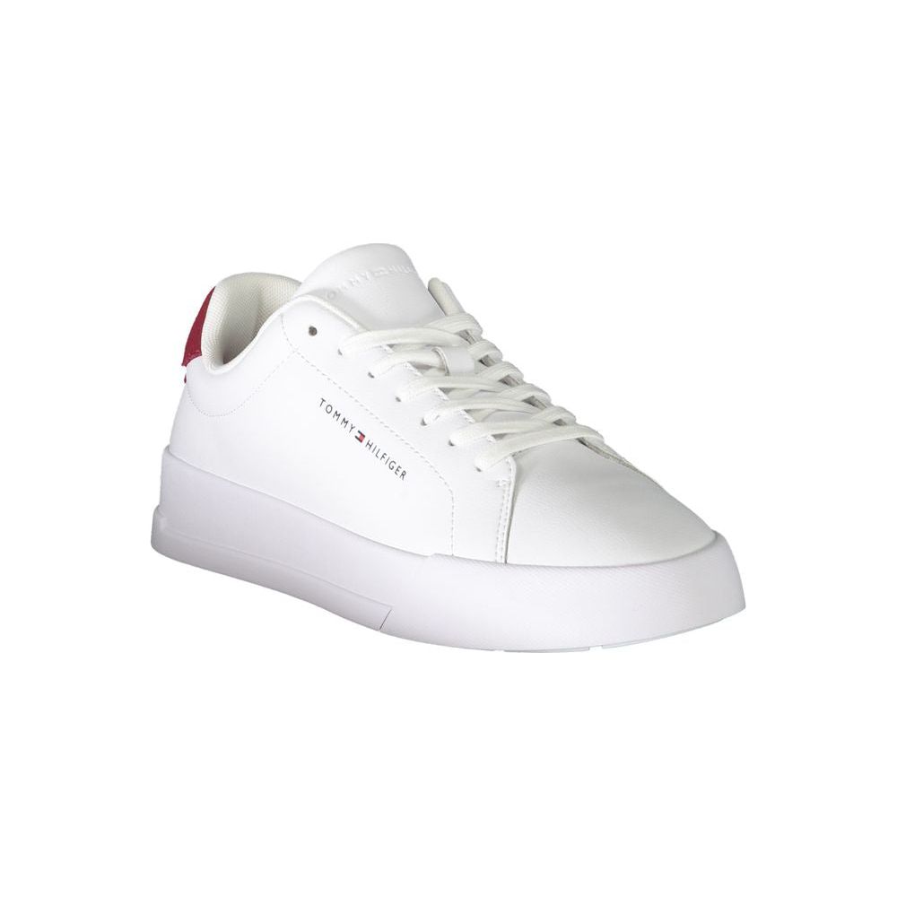 Tommy Hilfiger White Leather Men Sneaker