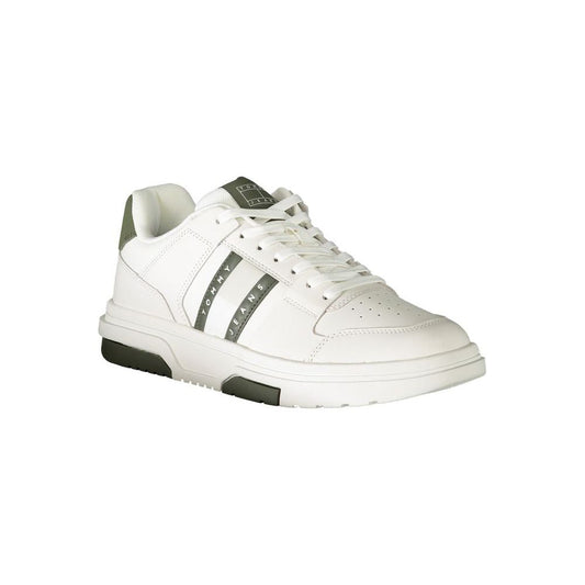 Tommy Hilfiger White Polyethylene Men Sneaker