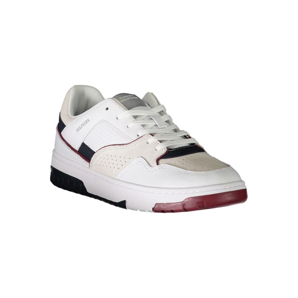 Tommy Hilfiger White Polyethylene Men Sneaker