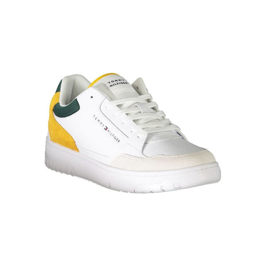 Tommy Hilfiger White Polyethylene Men Sneaker