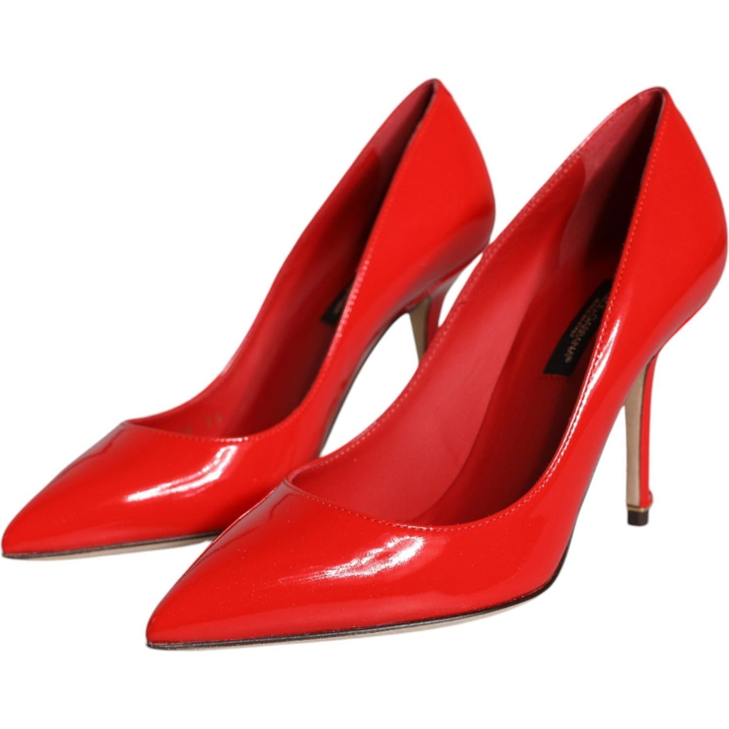 Dolce & Gabbana Red Patent Leather Bellucci Heel Pumps Shoes Dolce & Gabbana