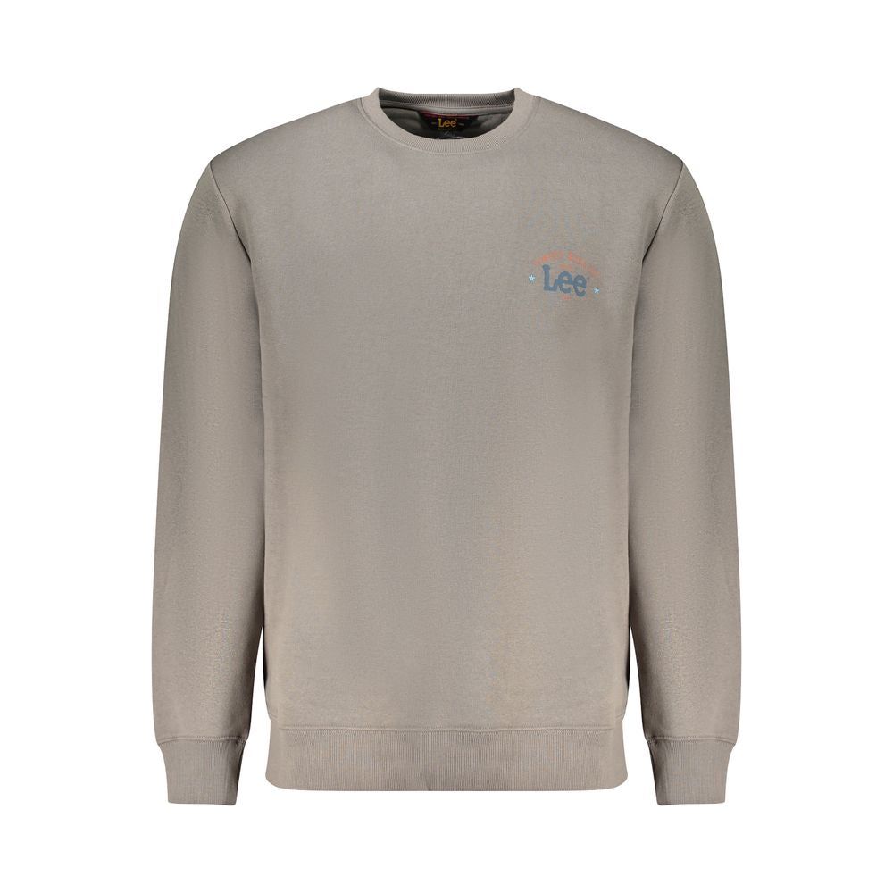 Lee Gray Cotton Men Sweater Lee