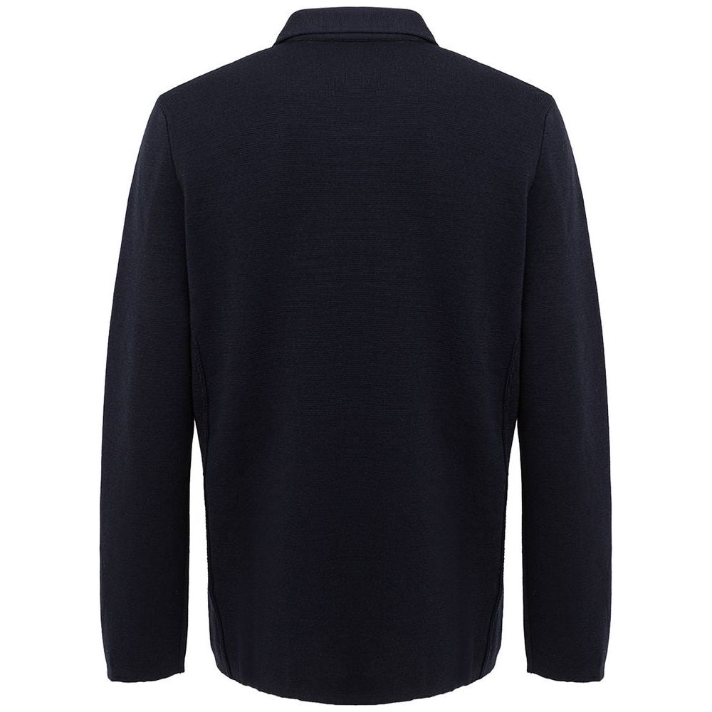 Gran Sasso Blue Wool Merino Shirt