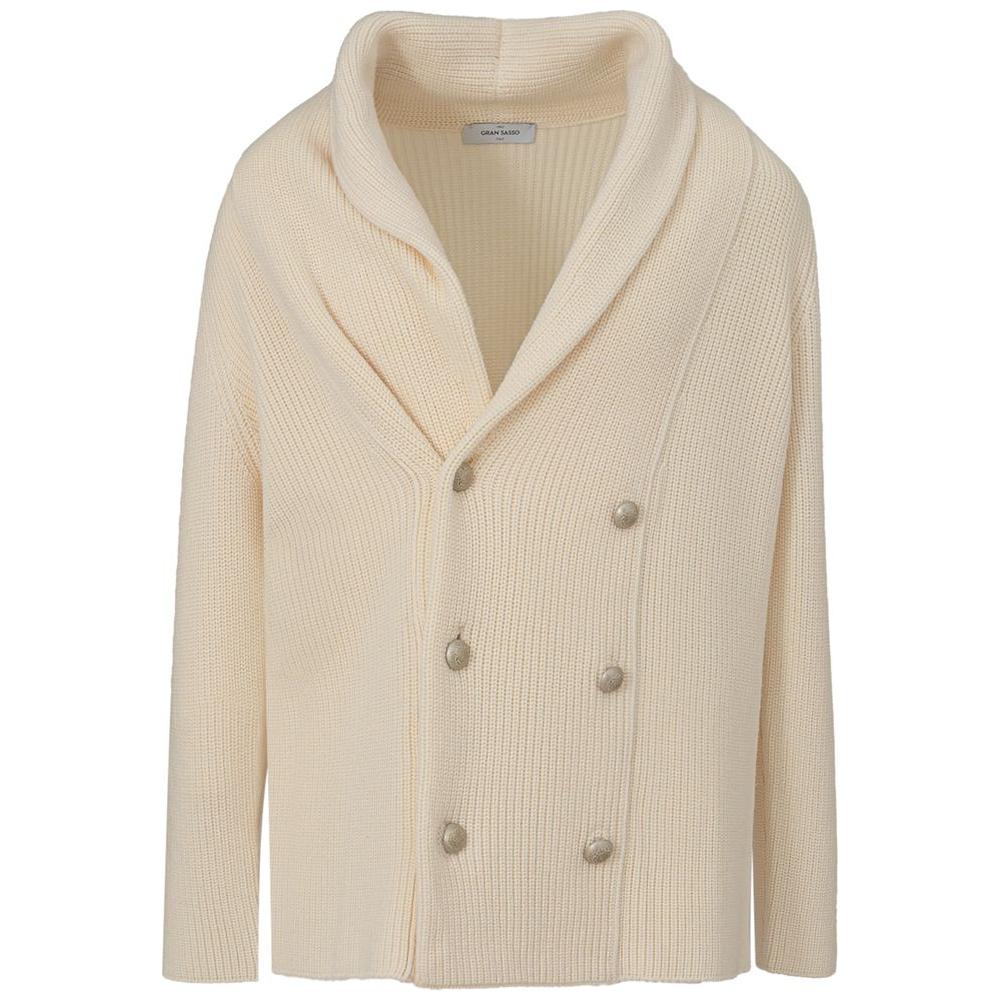 Gran Sasso White Wool Cardigan Gran Sasso