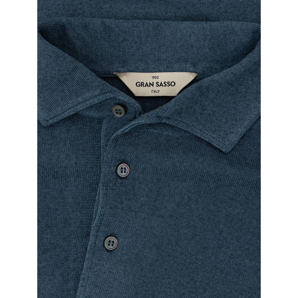 Gran Sasso Blue Wool Sweater Gran Sasso