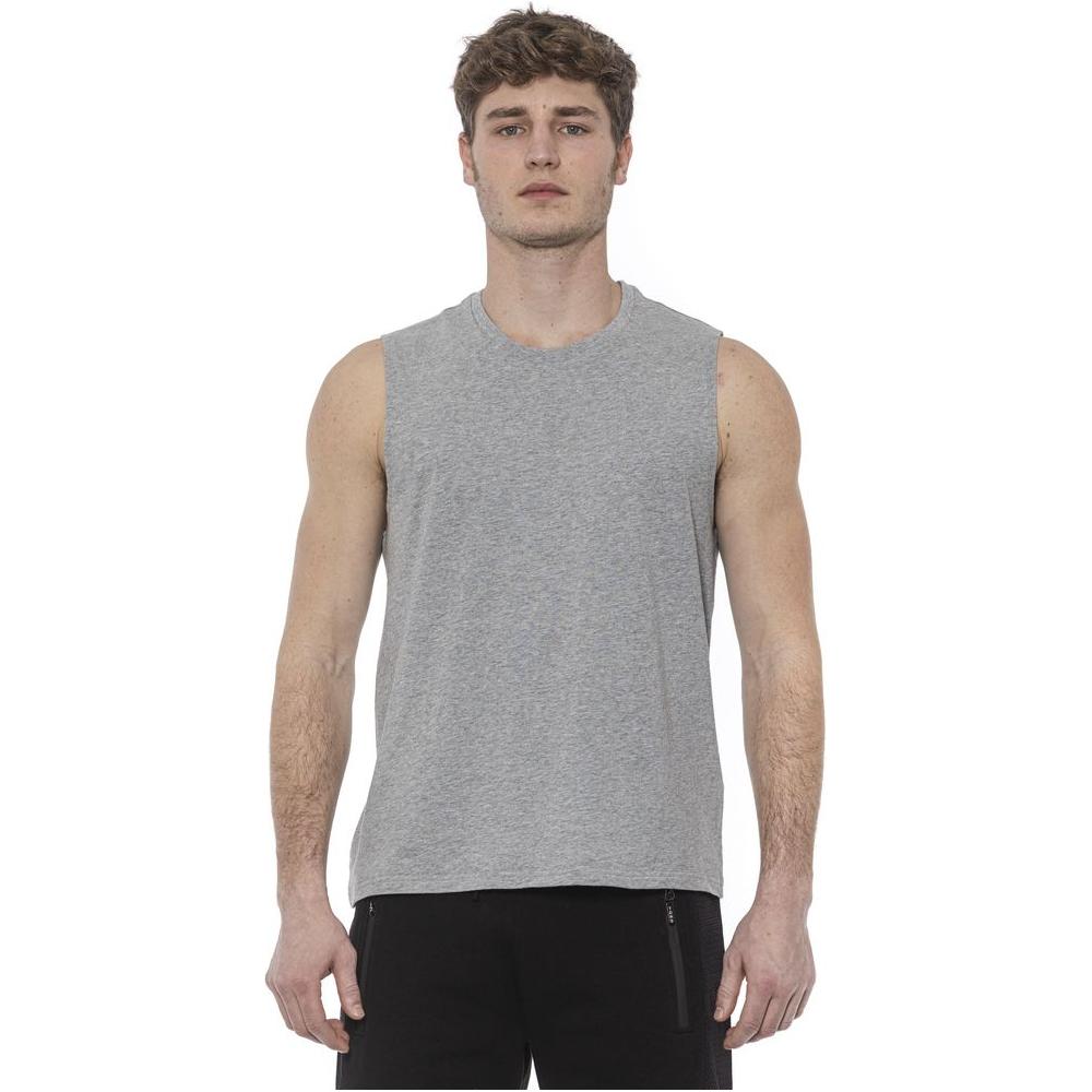 Tond Gray Cotton Men's Tank Top Tond