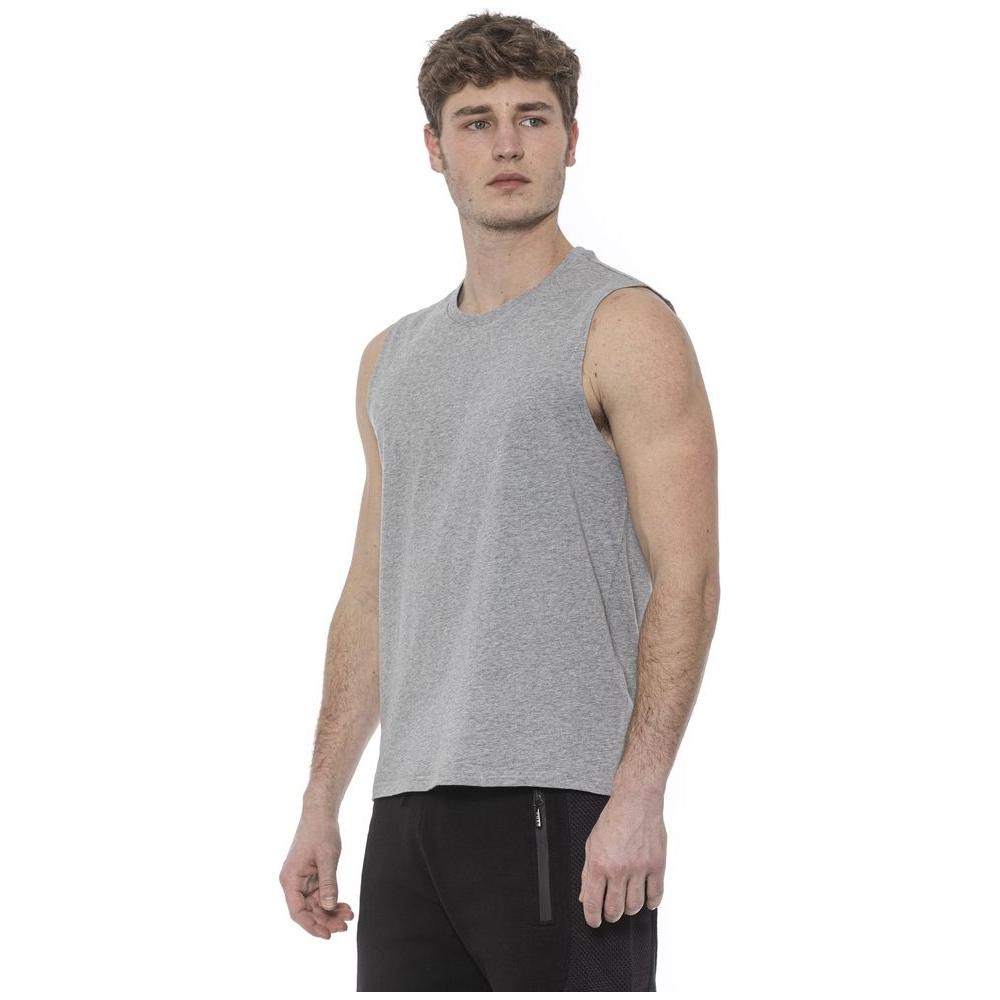 Tond Gray Cotton Men's Tank Top Tond