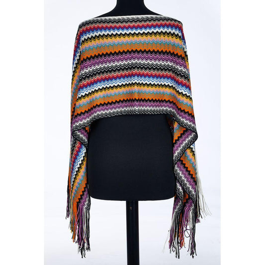 Missoni Multicolor Wool Poncho Missoni